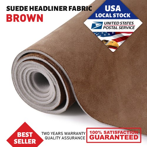 Chocolate suede fabric - chocolate,
